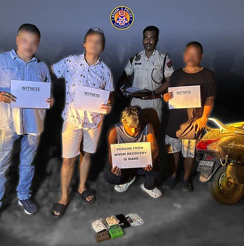 The arrested individuals will be booked under NDPS Act
