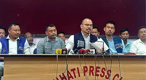Press Conference Organized by Karbi Groups
