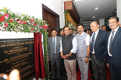 Assam CM Himanta Biswa Sarma Inaugurates New Kamrup District Court Complex in Amingaon