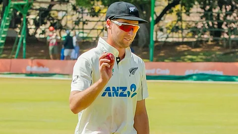 Zakary Foulkes records best match figures for New Zealand in Bulawayo