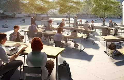 open-air classroom