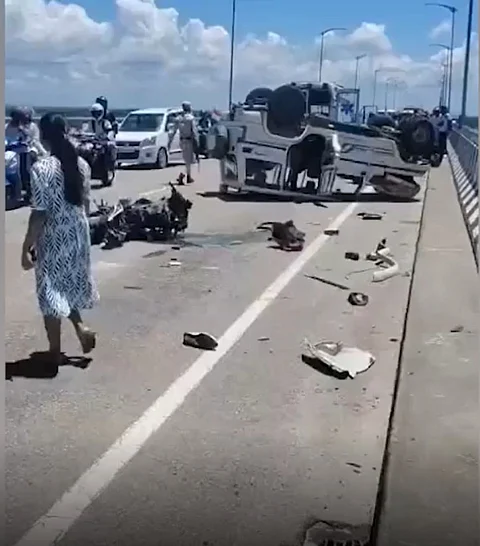 Two Injured in Bogibeel Bridge Accident