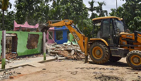 Encroached land