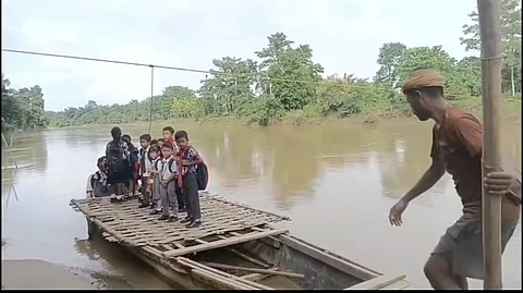 ‘Give us a concrete bridge’: Tengani children appeal to CM Sarma