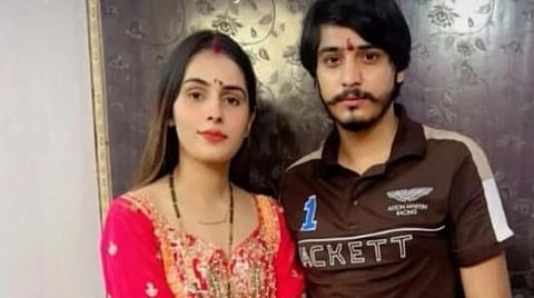 Nikki Bhati with husband Vipin