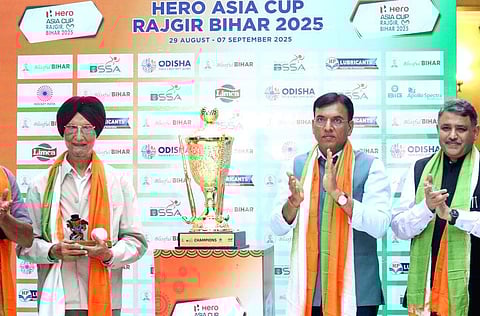 Sports Minister Mandaviya unveils the Hockey Men’s Asia Cup 2025 Trophy