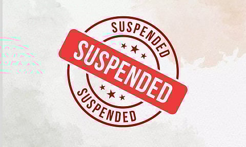 suspended