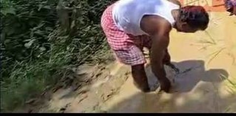 Locals Turn to Paddy Protest Over Crumbling Road in Assam’s Lumding
