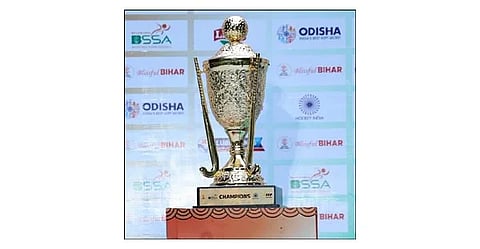 “Trophy Gaurav Yatra": Asia Cup Hockey Trophy tours Guwahati