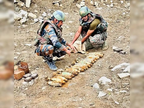 mortar bombs
