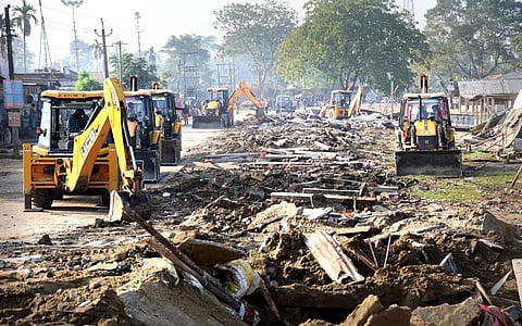 Assam: Nagaon DC Devasish Sharma inspects encroached areas