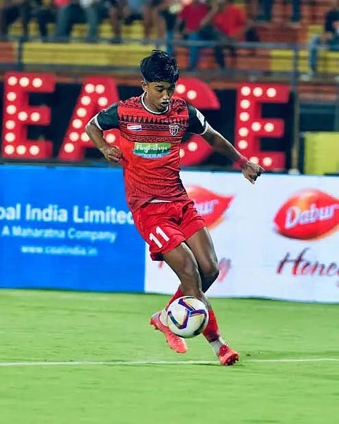 Parthib Sundar Gogoi is from Sivasagar & currently plays for NorthEast United FC in the Indian Super League