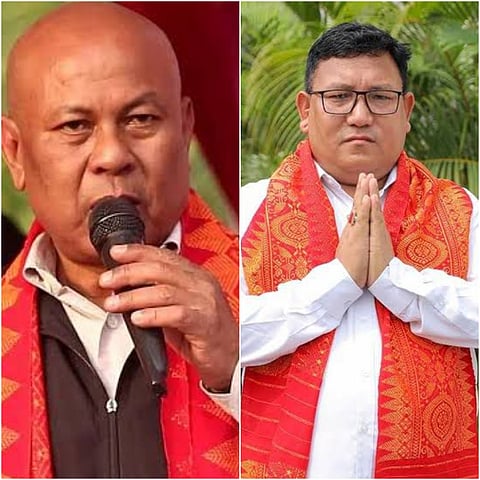 In the Picture: Left (Bodoland People’s Front (BPF) supremo Hagrama Mohilary) Right: United People’s Party Liberal (UPPL) president and BTC Chief Executive Member Pramod Boro