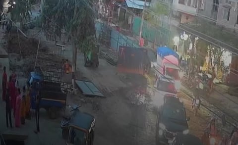 Screen grab from the CCTV footage