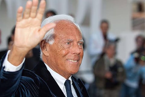 File Photo of Giorgio Armani