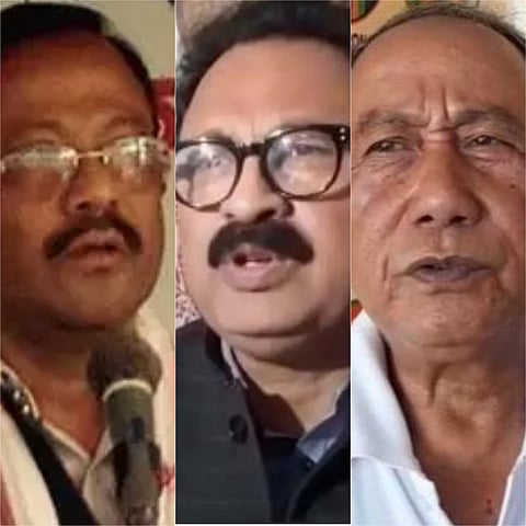 File photo of Binanda Saikia, Satyabrat Kalita and Dr. Mansing Rongpi