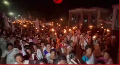 Photo of the rally by Moran Community