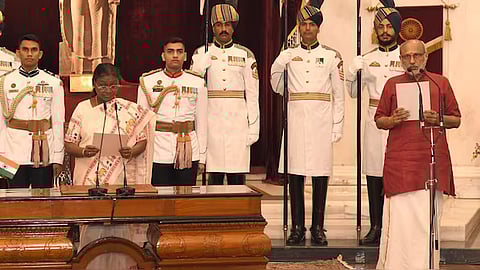 C.P Radhakrishnan swearing in as 15th Vice President of India