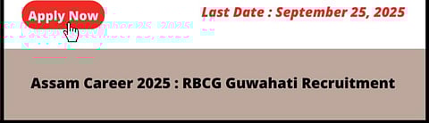 Poster of the RBCG Guwahati Recruitment 2025
