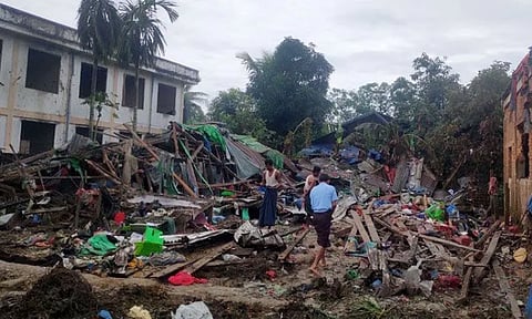 Images of the aftermath of the attack