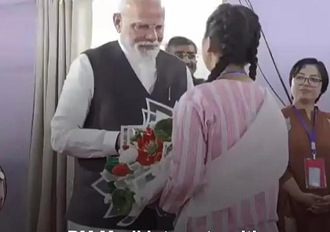 PM Modi addressing the Victims of Etinic Volence