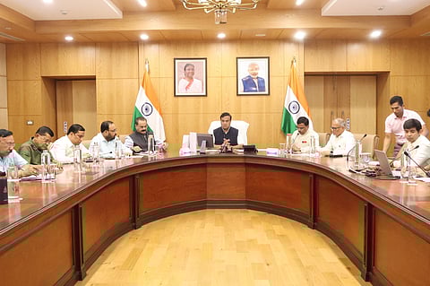 Assam Chief Minister Himanta Biswa Sarma on Saturday chaired a video conference on the matter