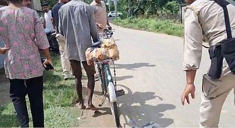 Image of the ganja supplier apprehended