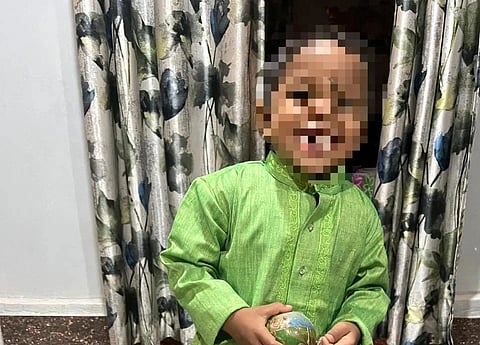 Photograph of the child who succumbs due to drowning