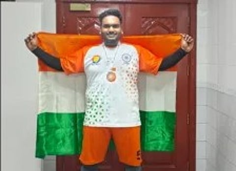 File photo of Roll Ball player Mayank Agarwal