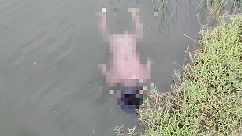 A disturbing image of the deceased teen whose body was recovered from a overflowing ditch