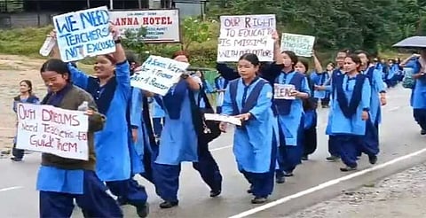 KGBV students’ protest
