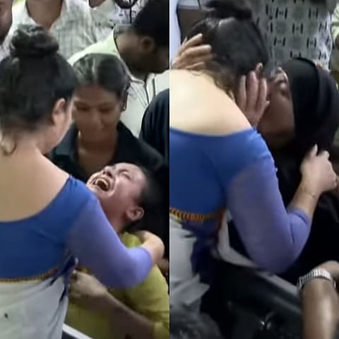 Images of extremely emotional scenes captured at Sarusajai Stadium