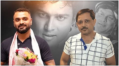 Image of Zubeen Garg's manager Siddharth Sharma and NEIF chief organiser Shyamkanu Mahanta