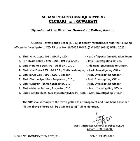 Image of reconstituted SIT list