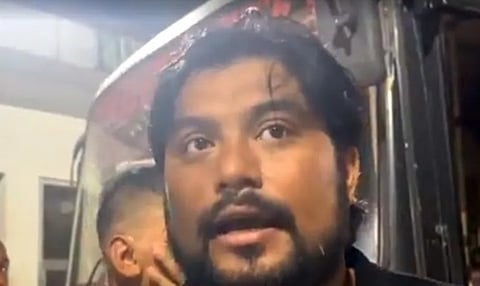 Image of Ajoy Phukan during arrest