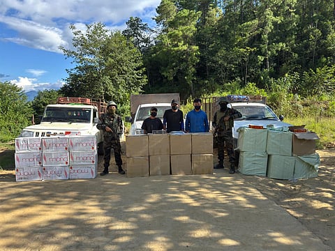 seizes foreign-origin cigarettes