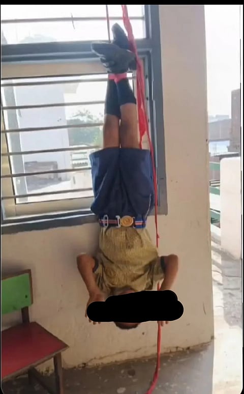 A snapshot from the viral video