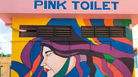 Representative Image of Pink Toilets