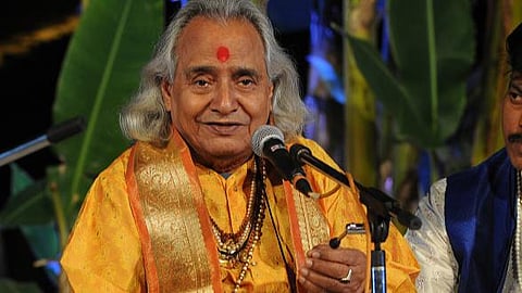 File photo of late Classical Vocalist Pandit Channulal Mishra