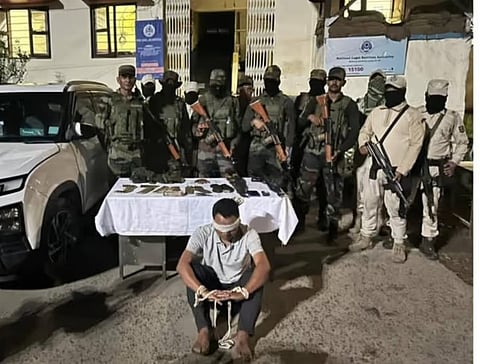 Security forces arrested four militants from different banned outfits in Manipur, including the self-styled “commander-in-chief” of the Chin Kuki Mizo Army (CKMA)