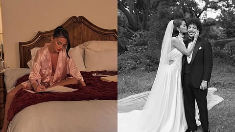 Singer-actor Selena Gomez shares glimpse of writing vows for Benny Blanco