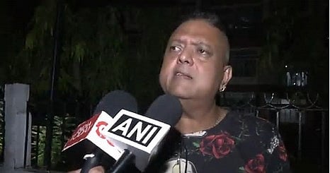 Image of Partha Pratim Goswami while addressing the media on Zubeen Garg's death case