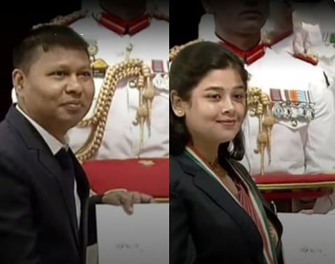 Image of the awardees from Assam for NSS Award 2025