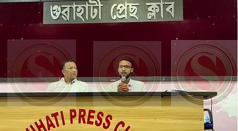 Image of journalists during the unveil of the book " Zubeen Through The Eyes of Journalists" cover