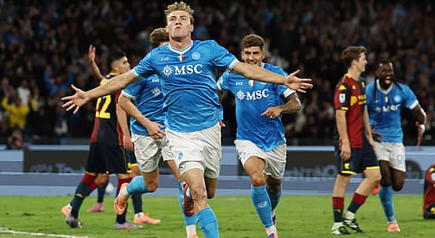 Serie A 2025-26: Napoli move top with battling win over Genoa