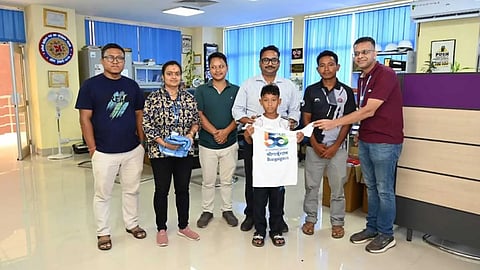 NTPC-Bongaigaon extends support to budding footballer Sandeep Narzary