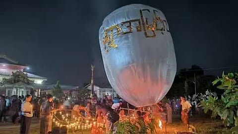 Image of the place in Myanmar where the attack took place
