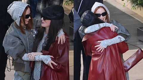 Anne Hathaway and Emily Blunt’s warm hug goes viral