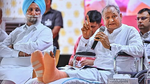 Ashok Gehlot criticizes PM Modi for shielding BJP leaders