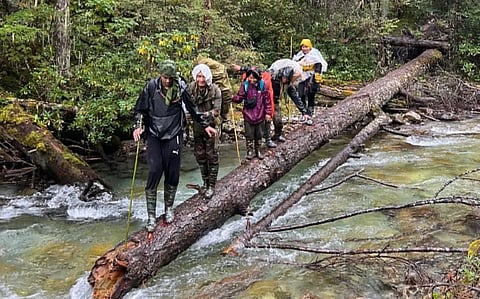 Joint civil-military trek